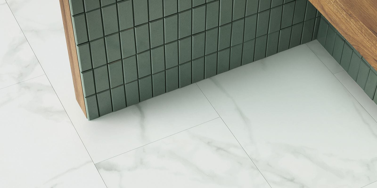 Invictus® sol vinyle de luxe - Pure Marble - Snow - Wetroom_02
