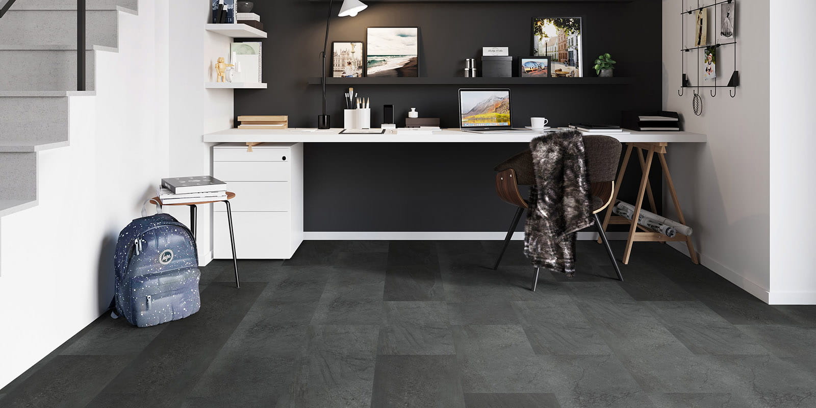 Invictus® luxe vinylvloeren - Groovy Granite - Lava - Office