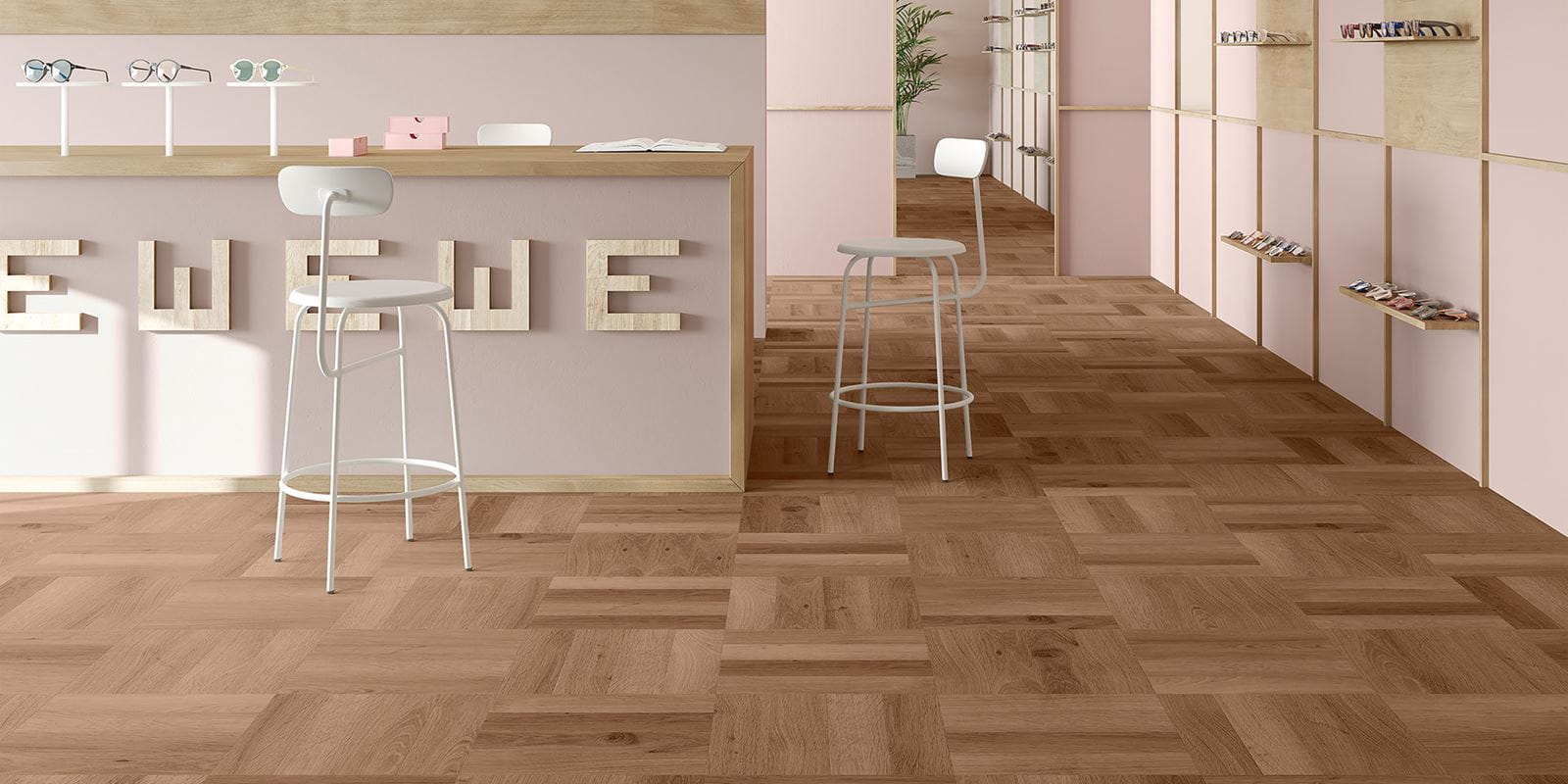 Invictus® Flooring - Highland Oak Herringbone - Chocolate - Bed